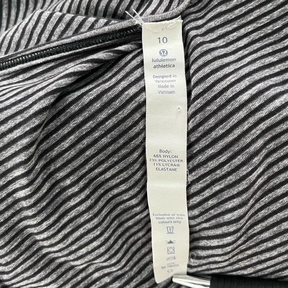 Lululemon/ Striped Sunset Salutation/ Black & grey/ Size US 10 - Picture 10 of 13